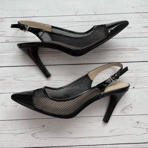 Adrienne Vittadini Sling kitten heels